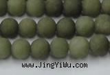 CCN2544 15.5 inches 6mm round matte candy jade beads wholesale