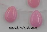CCN2675 Top-drilled 13*18mm flat teardrop candy jade beads