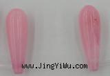 CCN2730 Top-drilled 10*30mm teardrop candy jade beads wholesale