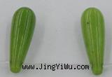 CCN2736 Top-drilled 10*30mm teardrop candy jade beads wholesale