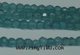 CCN2802 15.5 inches 2mm tiny faceted round candy jade beads