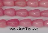 CCN3751 15.5 inches 8*12mm teardrop candy jade beads wholesale