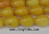 CCN3760 15.5 inches 10*14mm teardrop candy jade beads wholesale