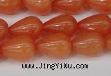 CCN3761 15.5 inches 10*14mm teardrop candy jade beads wholesale