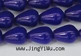 CCN3772 15.5 inches 10*14mm teardrop candy jade beads wholesale