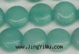 CCN3822 15.5 inches 14mm flat round candy jade beads wholesale