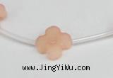 CCN3945 15.5 inches 15mm carved flower candy jade beads wholesale
