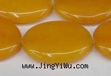 CCN3985 15.5 inches 30*40mm oval candy jade beads wholesale