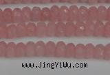 CCN4122 15.5 inches 4*6mm faceted rondelle candy jade beads