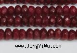 CCN4128 15.5 inches 4*6mm faceted rondelle candy jade beads