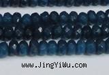 CCN4136 15.5 inches 4*6mm faceted rondelle candy jade beads