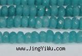 CCN4138 15.5 inches 4*6mm faceted rondelle candy jade beads