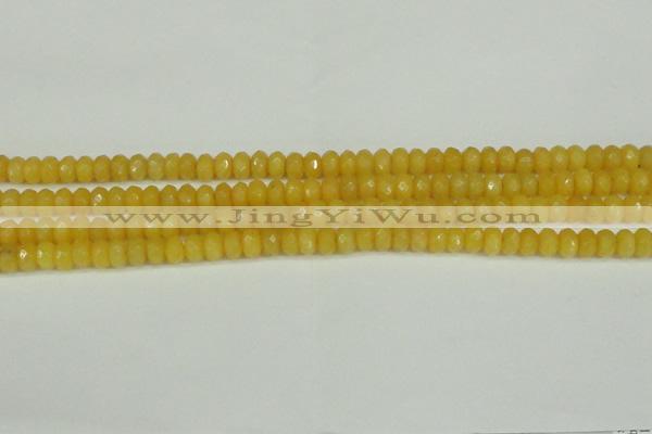 CCN4151 15.5 inches 5*8mm faceted rondelle candy jade beads