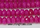 CCN4161 15.5 inches 5*8mm faceted rondelle candy jade beads