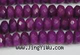 CCN4162 15.5 inches 5*8mm faceted rondelle candy jade beads