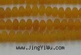 CCN4500 15.5 inches 3*5mm rondelle matte candy jade beads