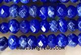 CCN5115 15 inches 3*4mm faceted rondelle candy jade beads