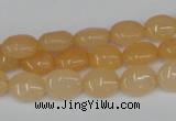 CCN515 15.5 inches 8*10mm oval candy jade beads wholesale