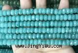 CCN5151 15 inches 5*8mm faceted rondelle candy jade beads