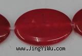 CCN556 15.5 inches 25*35mm oval candy jade beads wholesale