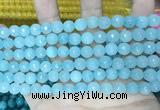 CCN5661 15 inches 8mm faceted round candy jade beads