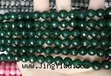CCN5674 15 inches 8mm faceted round candy jade beads