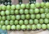 CCN5792 15 inches 10mm faceted round candy jade beads