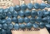 CCN5896 15 inches 15mm flat round candy jade beads Wholesale