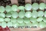 CCN5901 15 inches 15mm flat round candy jade beads Wholesale