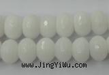 CCN904 15.5 inches 9*12mm faceted rondelle candy jade beads