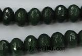 CCN913 15.5 inches 9*12mm faceted rondelle candy jade beads