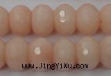 CCN929 15.5 inches 12*16mm faceted rondelle candy jade beads