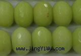 CCN949 15.5 inches 14*18mm faceted rondelle candy jade beads