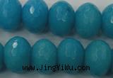 CCN951 15.5 inches 14*18mm faceted rondelle candy jade beads