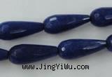CCN979 15.5 inches 9*22mm faceted teardrop candy jade beads