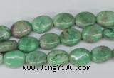 CCO116 15.5 inches 8*10mm oval dyed natural chrysotine beads