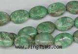 CCO117 15.5 inches 10*14mm oval dyed natural chrysotine beads