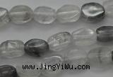 CCQ242 15.5 inches 4*6mm oval cloudy quartz beads wholesale