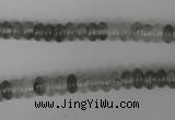 CCQ325 15.5 inches 4*6mm rondelle cloudy quartz beads wholesale