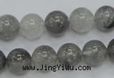 CCQ53 15.5 inches 12mm round cloudy quartz beads wholesale