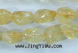 CCR101 15.5 inches 8-14mm natural citrine gemstone nugget beads