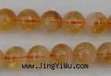 CCR166 15.5 inches 8mm round natural citrine beads wholesale
