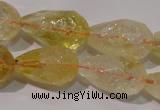 CCR212 15.5 inches 13*18mm faceted teardrop citrine gemstone beads