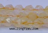 CCR311 15.5 inches 6mm faceted nuggets citrine gemstone beads