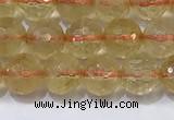 CCR340 15.5 inches 6mmm faceted round citrine beads wholesale