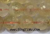 CCR342 15.5 inches 10mmm faceted round citrine beads wholesale