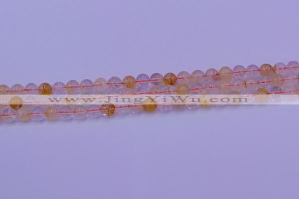 CCR361 15.5 inches 6mm round citrine beads wholesale