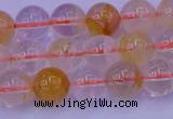 CCR362 15.5 inches 8mm round citrine beads wholesale