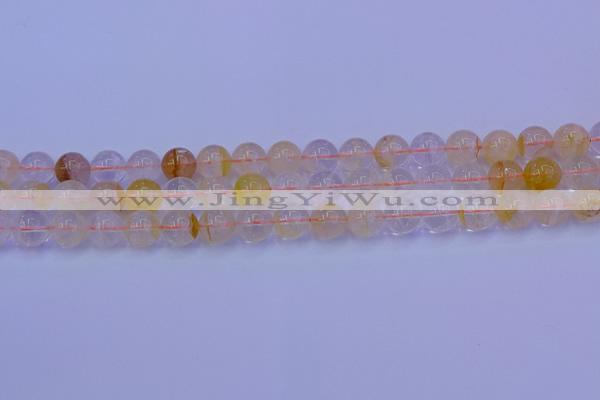 CCR363 15.5 inches 10mm round citrine beads wholesale