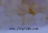 CCR373 15.5 inches 10mm round matte citrine beads wholesale